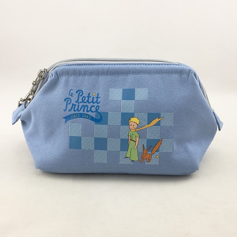 The Little Prince Classic authorization - Cosmetic (blue) - กระเป๋าเครื่องสำอาง - ผ้าฝ้าย/ผ้าลินิน สีน้ำเงิน
