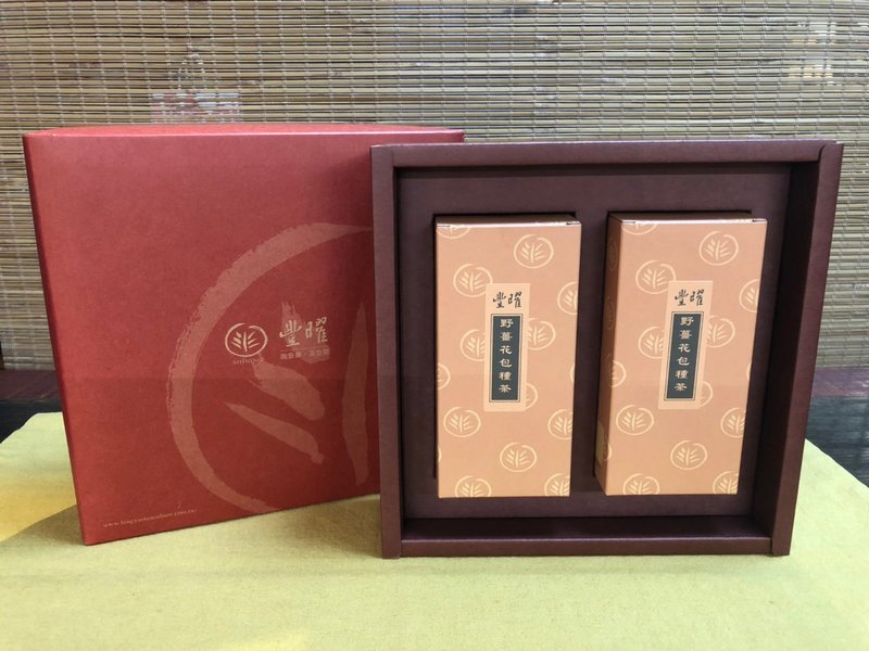 豐曜茶葉禮盒(野薑花包種茶) - 茶葉/茶包/水果茶 - 濃縮/萃取物 紅色