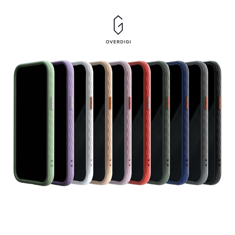 OVERDIGI iPhone 13全系列 OC鑽石框抗污防摔邊框殻 - 手機殼/手機套 - 矽膠 