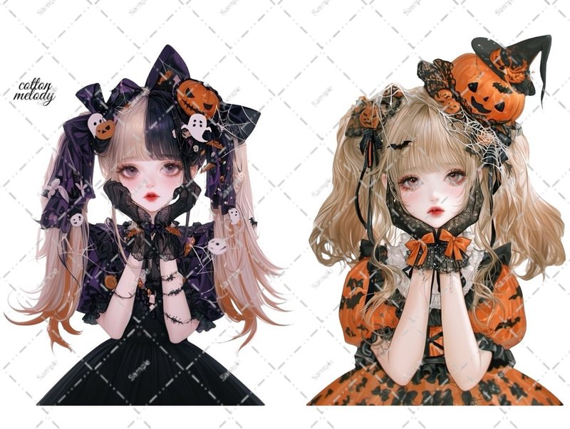 original sticker no.6862 人物ステッカー オリジナルステッカー 人物ステッカー 女の子ステッカー オリジナル人物ステッカー - 貼紙 - 紙 