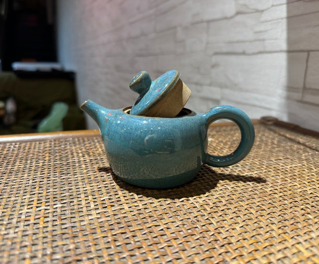 Teariffic Personalized 30 2024 oz. Turquoise Teapot