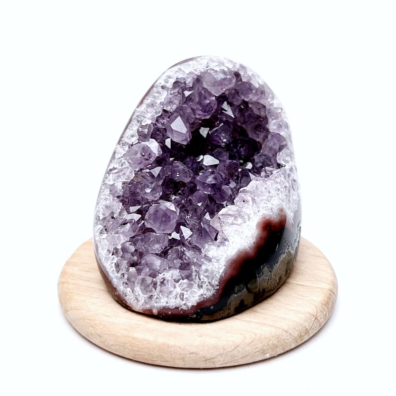 Red Fu. Amethyst Town Purification Noble Healing l Mini Amethyst Town Amethyst Symbiosis Mine l - Items for Display - Crystal Purple