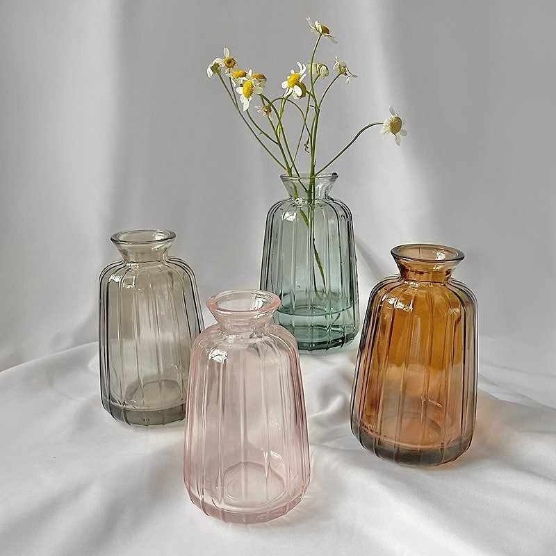 【Feigoh 馡閣】【聖誕禮物】泡泡袖居家裝飾玻璃花瓶、花器 - 花瓶/花器 - 玻璃 
