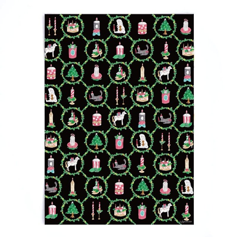 Christmas wrapping paper Christmas wreath - Gift Wrapping & Boxes - Paper 