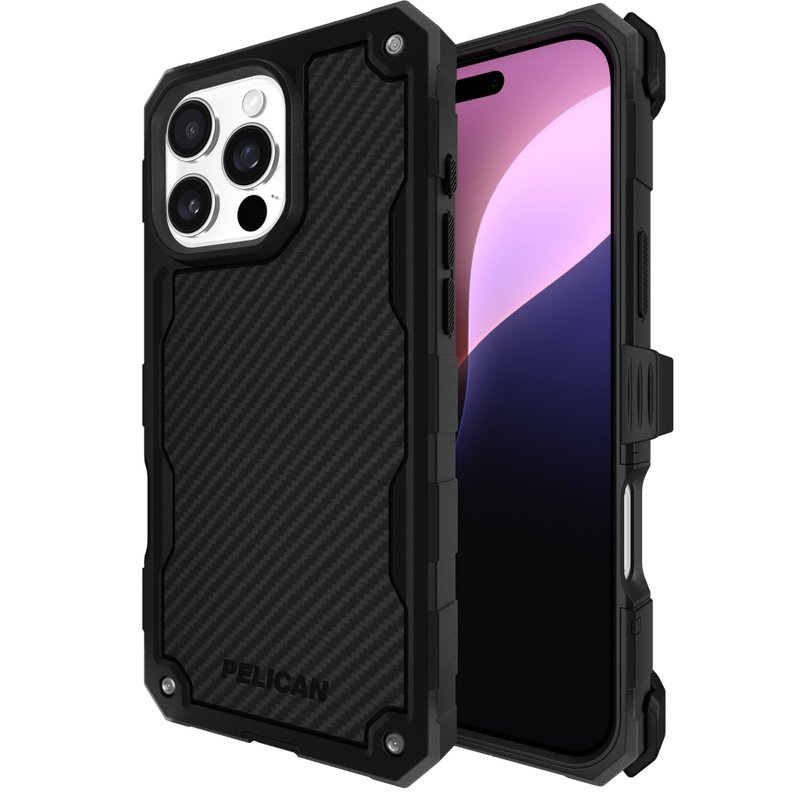 Pelican - Shield Carbon MagSafe case for iPhone 16 Pro Max - Phone Cases - Plastic Black