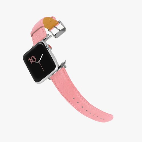 Macarooon 客製化禮物意大利真皮革錶帶Apple Watch 櫻花粉紅色_01378