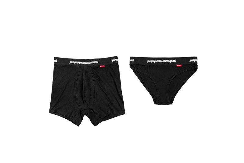 .67RROW ROLLING_EYEZ  UNDERWEAR_男性四角內褲 女性三角內褲 - 女內衣褲 - 棉．麻 黑色
