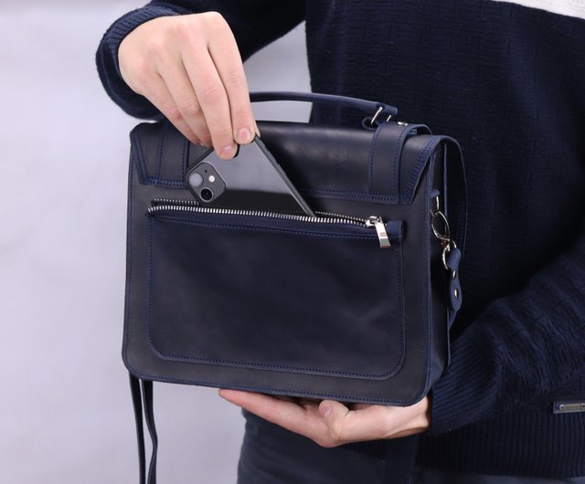 Mens leather doctor discount bag