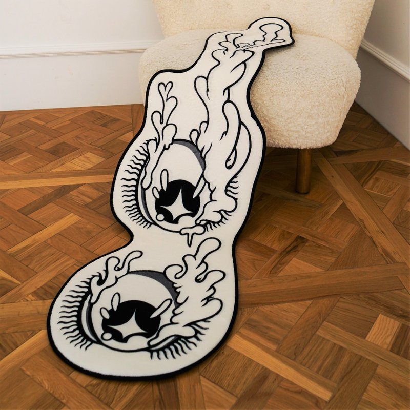 ''Crying eyes''series carpet - Rugs & Floor Mats - Polyester Black