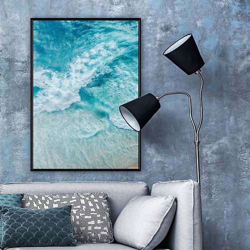 菠蘿選畫所 努沙佩尼達的秘境 - 海洋風掛畫/蔚藍大海房間佈置/絕美海景畫作