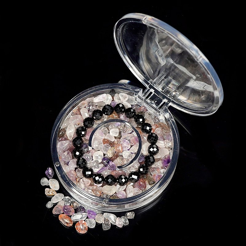 [Zhengjia Jewelry] スーパーセブン 消磁浄化クリスタル ラウンドボックス クリスタル消磁ボックス - その他 - 半貴石 多色