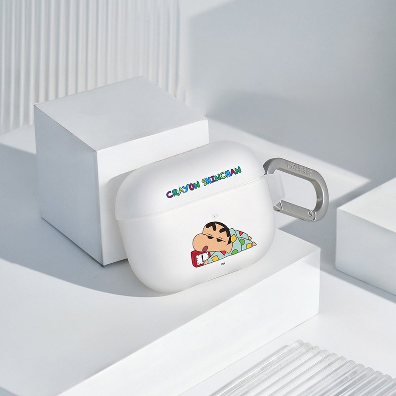 蠟筆小新睡衣賴床強悍防摔AirPods保護套 - AirPods/耳機保護套 - 塑膠 多色