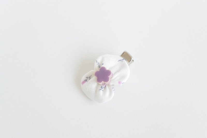 Baby butterfly hairpin - Small purple flowers - Hair Accessories - Other Materials Purple