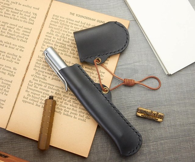 Leather Pen Holder / Pen Case / Genuine Leather Pen Holder / Pen