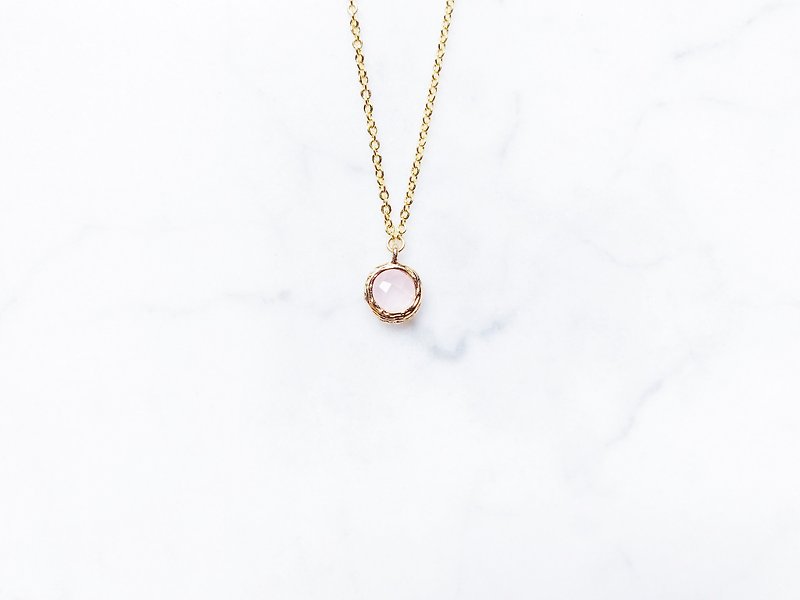 :: Girl Collection :: Pink Protein Clavicle Necklace - Necklaces - Other Metals 