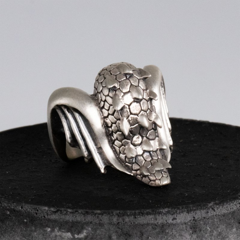 Dragon Tail Ring / DR-93 - 戒指 - 純銀 銀色