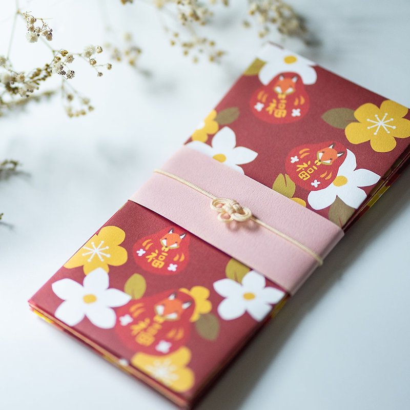Flowers blooming│Six universal red envelopes into the group (with lucky sign poems) - ถุงอั่งเปา/ตุ้ยเลี้ยง - กระดาษ สีแดง