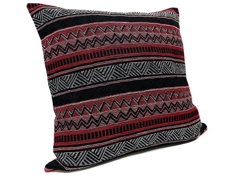 Woven Cotton Pillow cases Handmade Decorative Pillow Covers Tribal pillow - Pillows & Cushions - Cotton & Hemp Red