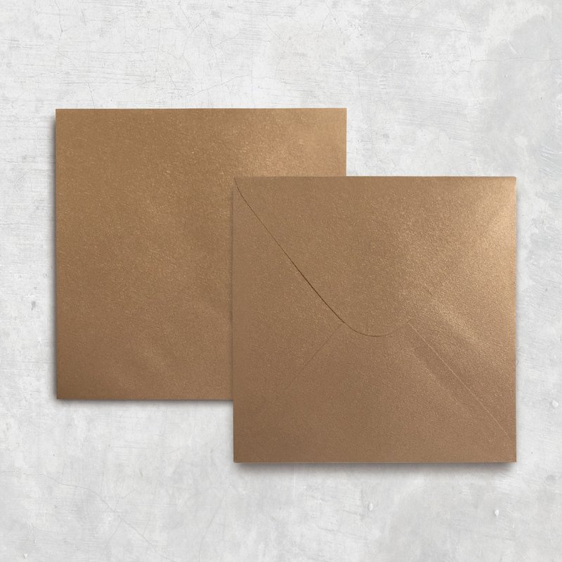 Premium bronze champagne gold envelope wedding invitation blank envelope 50 into a group can increase the price bronzing service - ซองจดหมาย - กระดาษ 