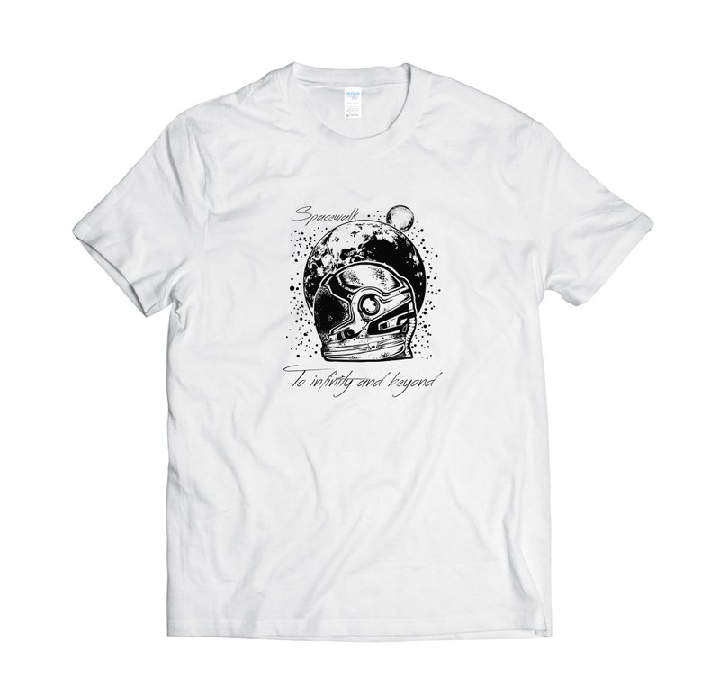 遨遊宇宙人-T-shirt 白/黑/灰/藏青 - 男 T 恤 - 棉．麻 多色