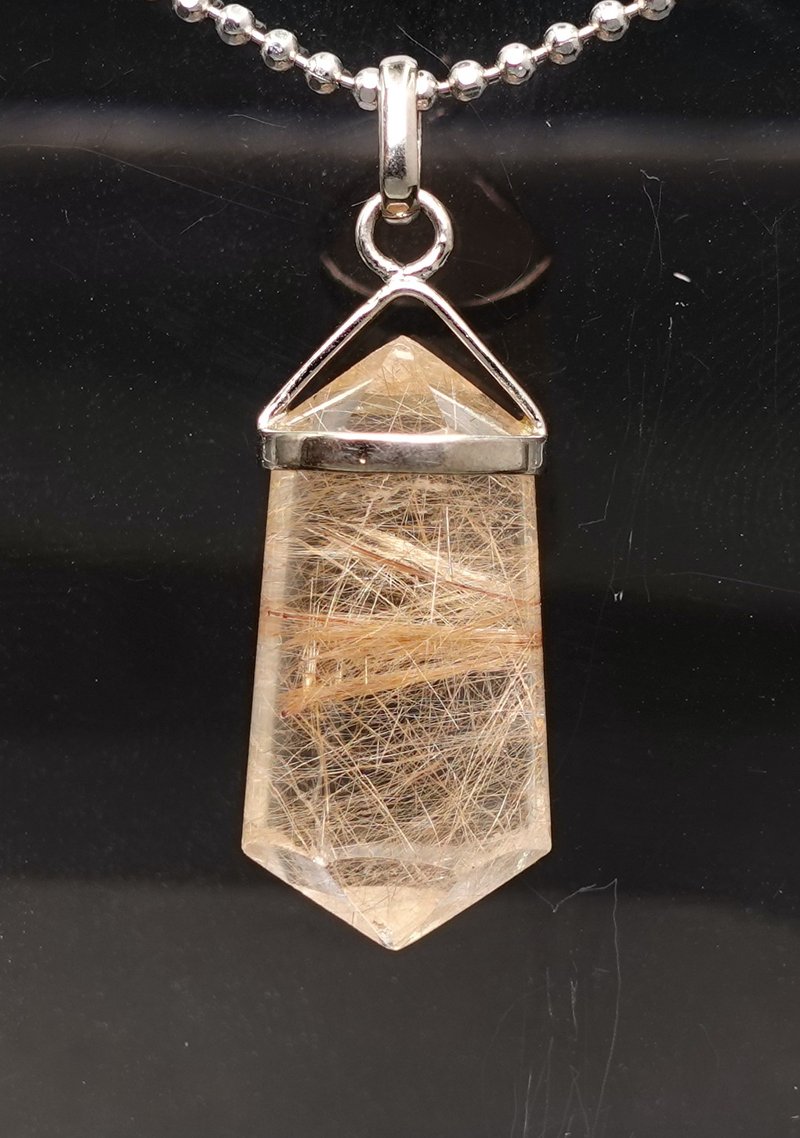 寶麗金珠寶-天然維納斯髮晶墜 - 項鍊 - 水晶 