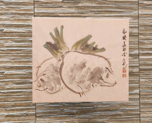 皂亭子 手工皂｜編織｜書法 知名畫家施志剛 菜頭 水墨無框畫 客廳掛畫 賀禮 入厝 開業