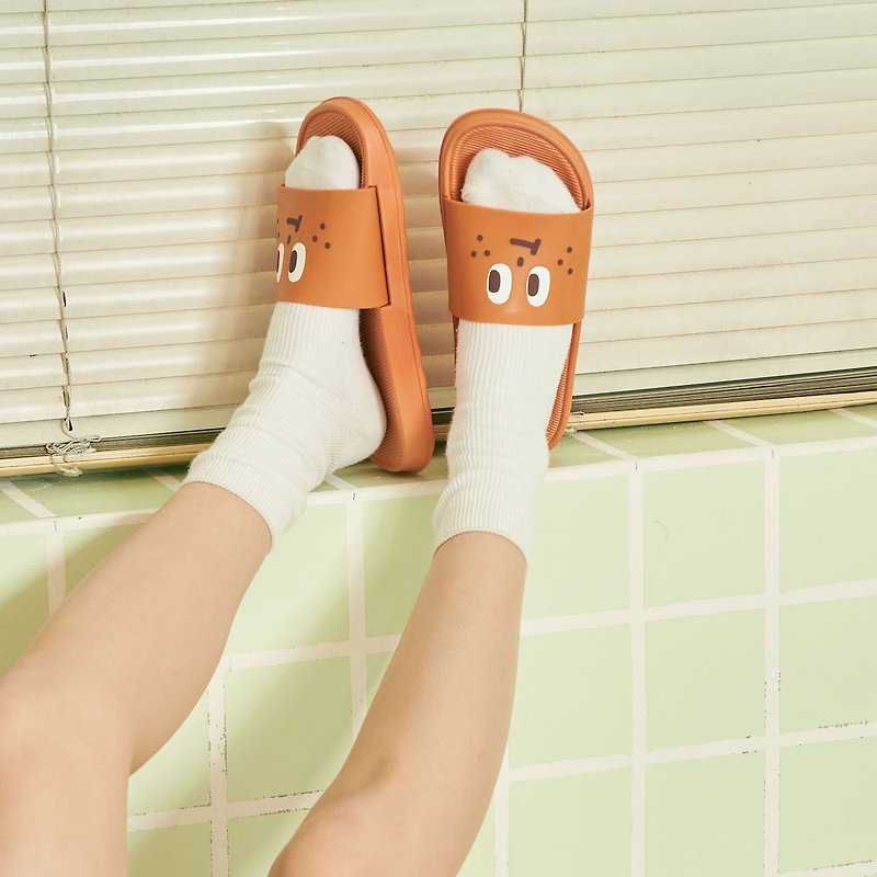 วัสดุกันนำ้ รองเท้าแตะ สีส้ม - Juli Waterproof Home Slippers