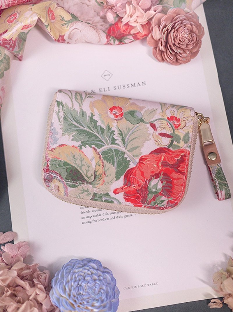 British LIBERTY vintage flowers. Cloth clip/wallet/wallet - Wallets - Cotton & Hemp Multicolor