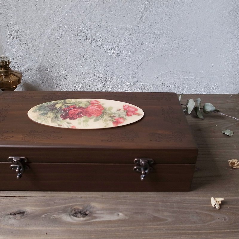 Elegant Rose Solid Oil Wooden Box 15ml - น้ำหอม - ไม้ 