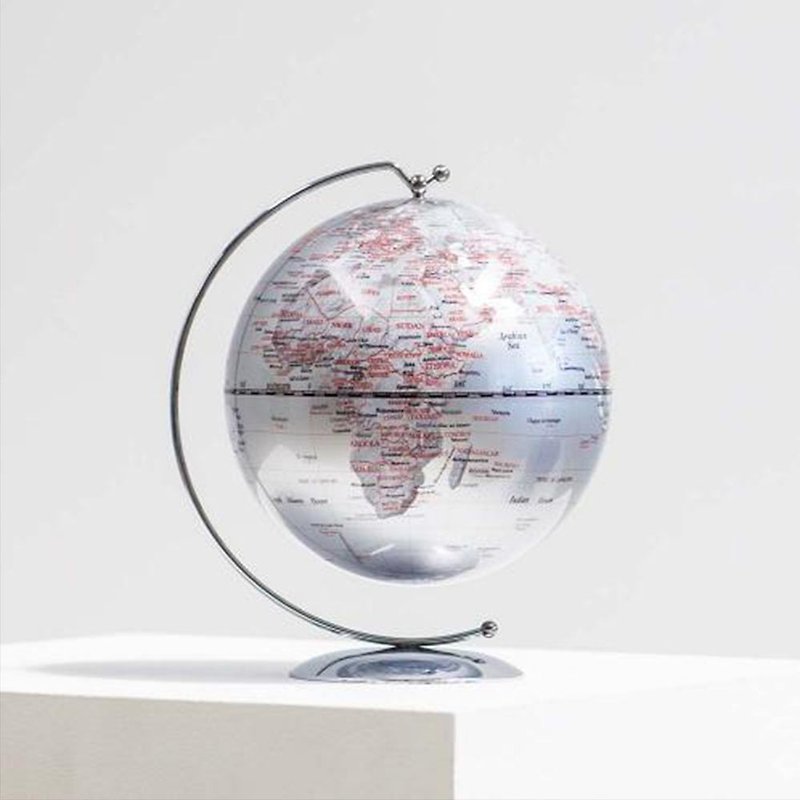 Skyglobe 5吋 Silver Arm Fashion Globe (English) - ของวางตกแต่ง - พลาสติก สีเงิน
