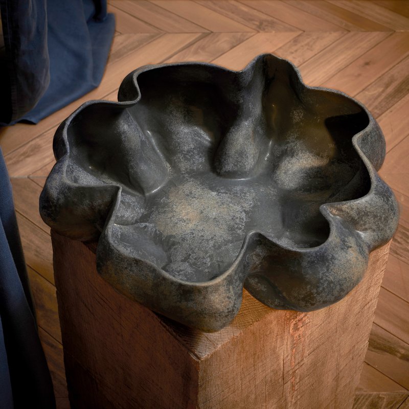 黑色礦物雲朵碗【L'Objet】 - 擺飾/家飾品 - 瓷 