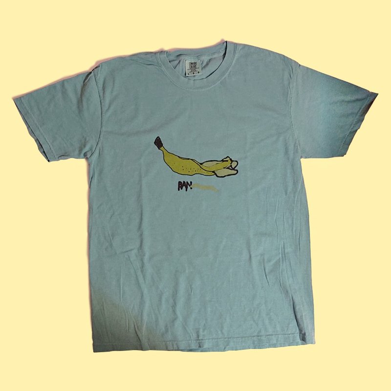 被踩到的香蕉 T - shirt - 女 T 恤 - 棉．麻 多色