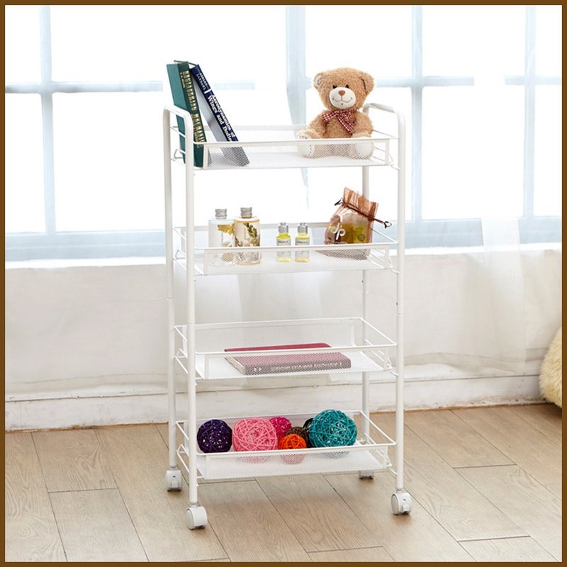 【ikloo】可移式四層萬用置物推車 - 居家收納/收納盒/儲物盒 - 其他材質 