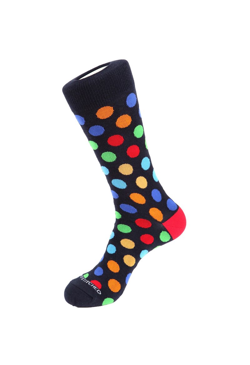 Color Dot Socks, by Unsimply Stitched - ถุงเท้า - ผ้าฝ้าย/ผ้าลินิน 