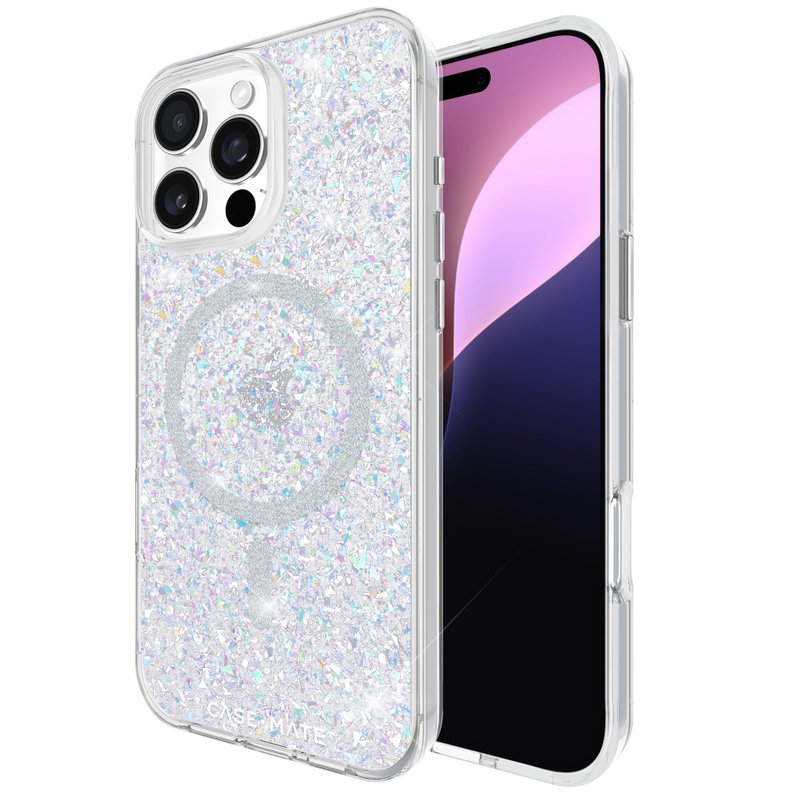 iPhone 16 Pro Max Twinkle - Disco Case Iridescent MagSafe Edition - Phone Cases - Other Materials Silver