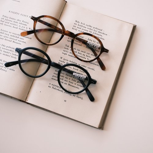 LE FOON 6y-12y蔡司鏡片濾藍光眼鏡 Round computer glasses:red brown