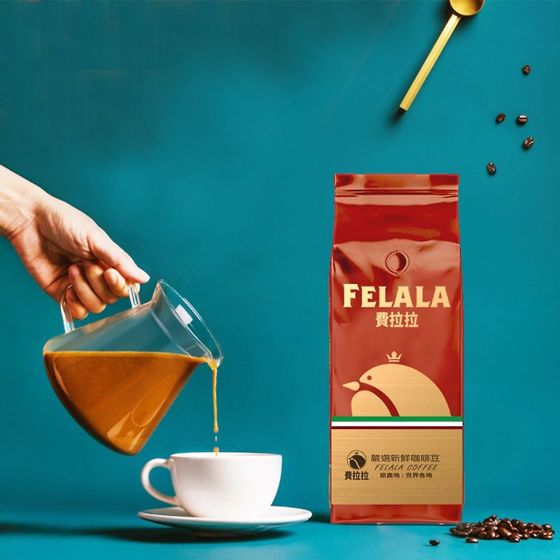 [Ferrara] One pound of premium Italian coffee beans, freshly roasted (454g/lb) - Coffee - Fresh Ingredients Red