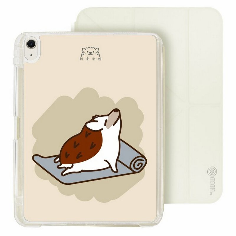 瑜珈刺蝟  iPad Air 11/pro13可拆式防摔透明筆槽摺套ipad - 平板/電腦保護殼/保護貼 - 塑膠 多色