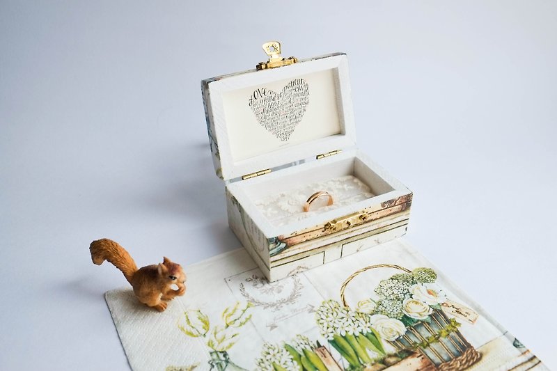 度身訂造 - 結婚/求婚戒指盒 - 戒指 - 木頭 多色
