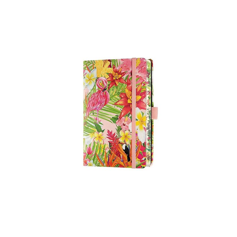 [Graduation gift] Size A6│Paradise. Flamingo│192 pages | Horizontal lines│Italy - Notebooks & Journals - Paper 