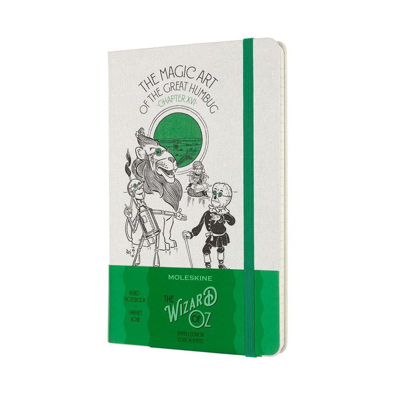 MOLESKINE 綠野仙蹤限量筆記本 - 大騙子的魔法 L 型橫線 (綠) - 筆記簿/手帳 - 紙 綠色