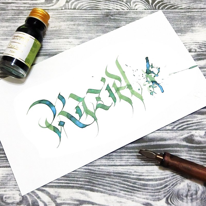 【Hand Ink】Angel Series─Rachel - Other - Other Materials Green