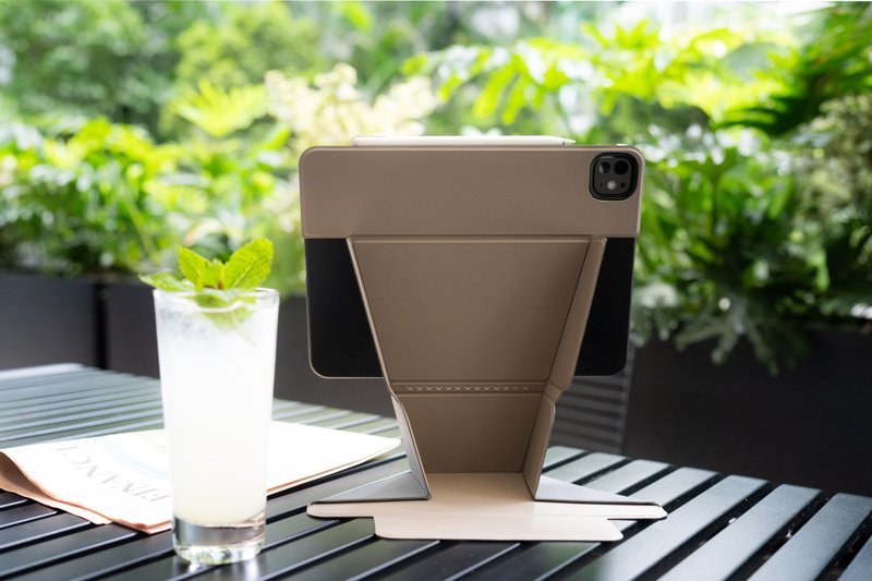 全保護可站立多角度翻蓋式保護殼 iPad 11 - 大象灰 - 平板/電腦保護殼/保護貼 - 其他材質 卡其色