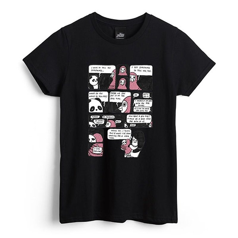 Love Story - Black - Female T - Shirt - Women's T-Shirts - Cotton & Hemp Black