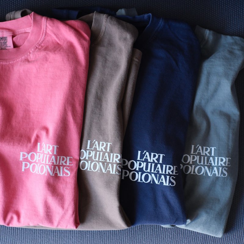 garment dye short sleeve t-shirt / big silhouette / unisex / LPP - 帽T/大學T - 棉．麻 灰色