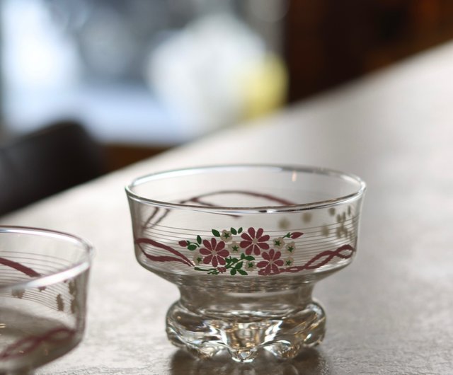藤の花のプリンカップ - ショップ ふふ古物専門店 グラス・コップ - Pinkoi