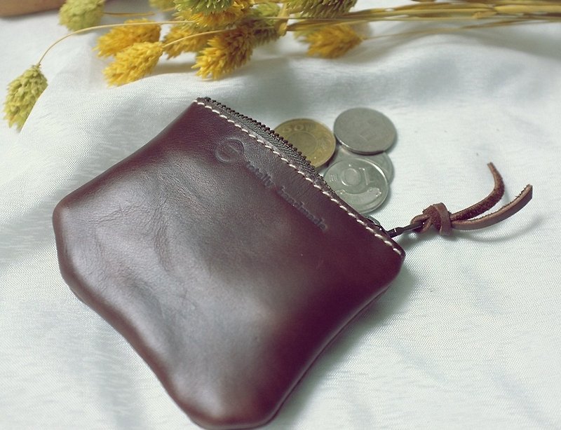 Oh, you have a lot of money - Coin Purses - Genuine Leather Brown