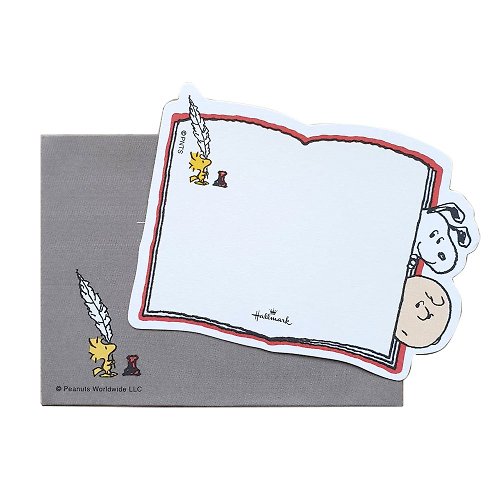 205剪刀石頭紙 Snoopy和查理布朗探出小腦袋 5入組【Hallmark-史努比-JP禮物卡】