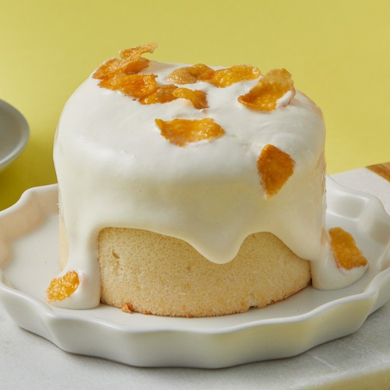 【Yang Cake】Lemon Waterfall Cake (230g/box) - เค้กและของหวาน - วัสดุอื่นๆ ขาว