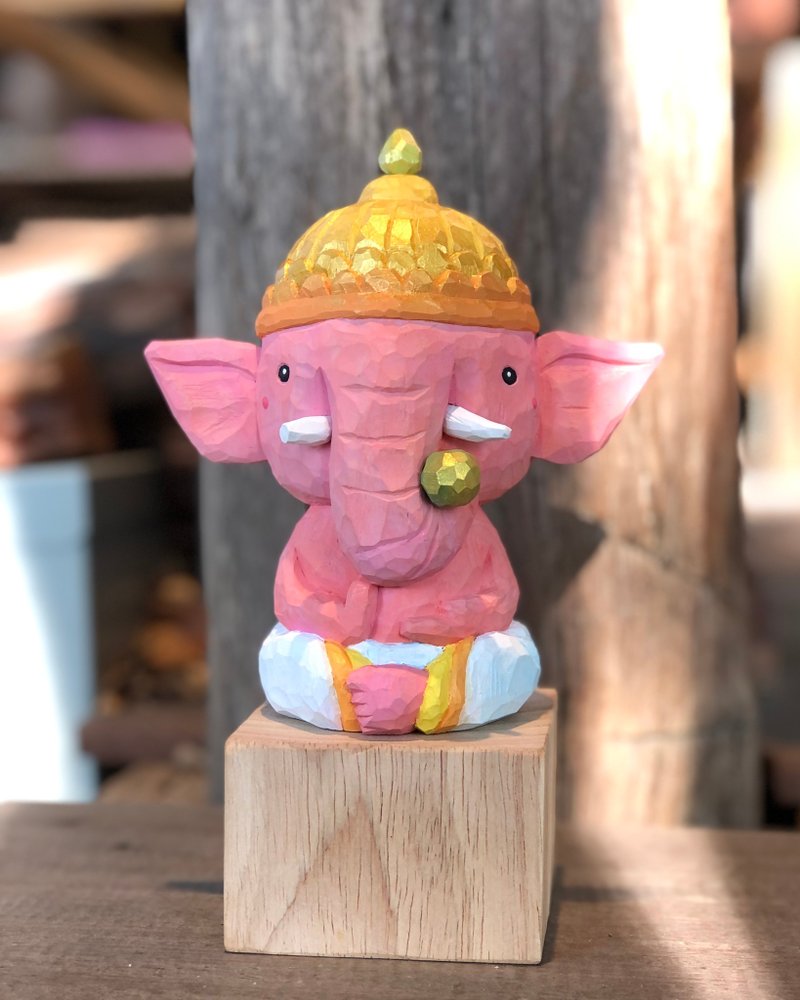 Little wooden Ganesha - 裝飾/擺設  - 木頭 